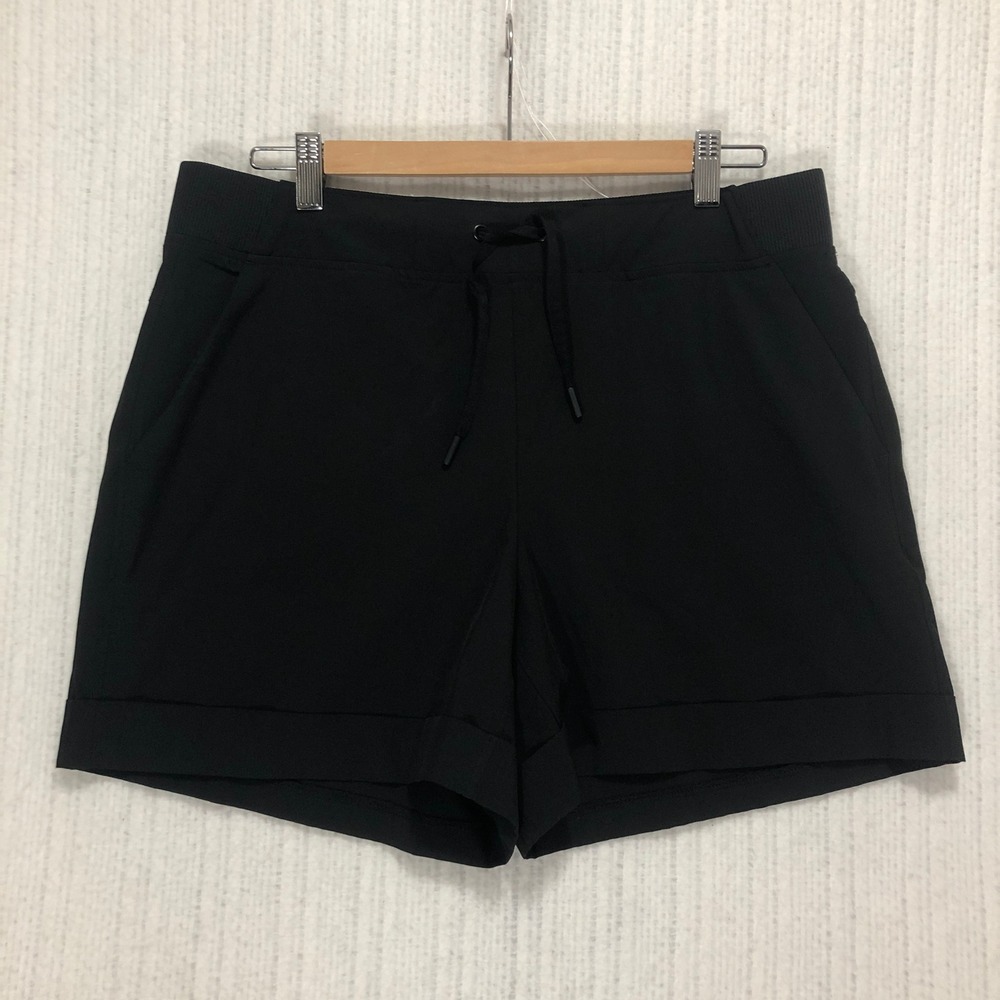90‎ Degree by Reflex Womens Black Athletic Hiking Shorts Size L QB3106